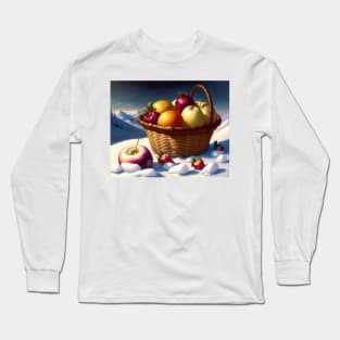 Bucket of Fruits Long Sleeve T-Shirt